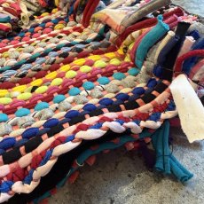 画像9: MIX MATERIAL BRAID COLOR FRINGE DESIGN BUSTIER / Ladies S / MADE IN USA (9)