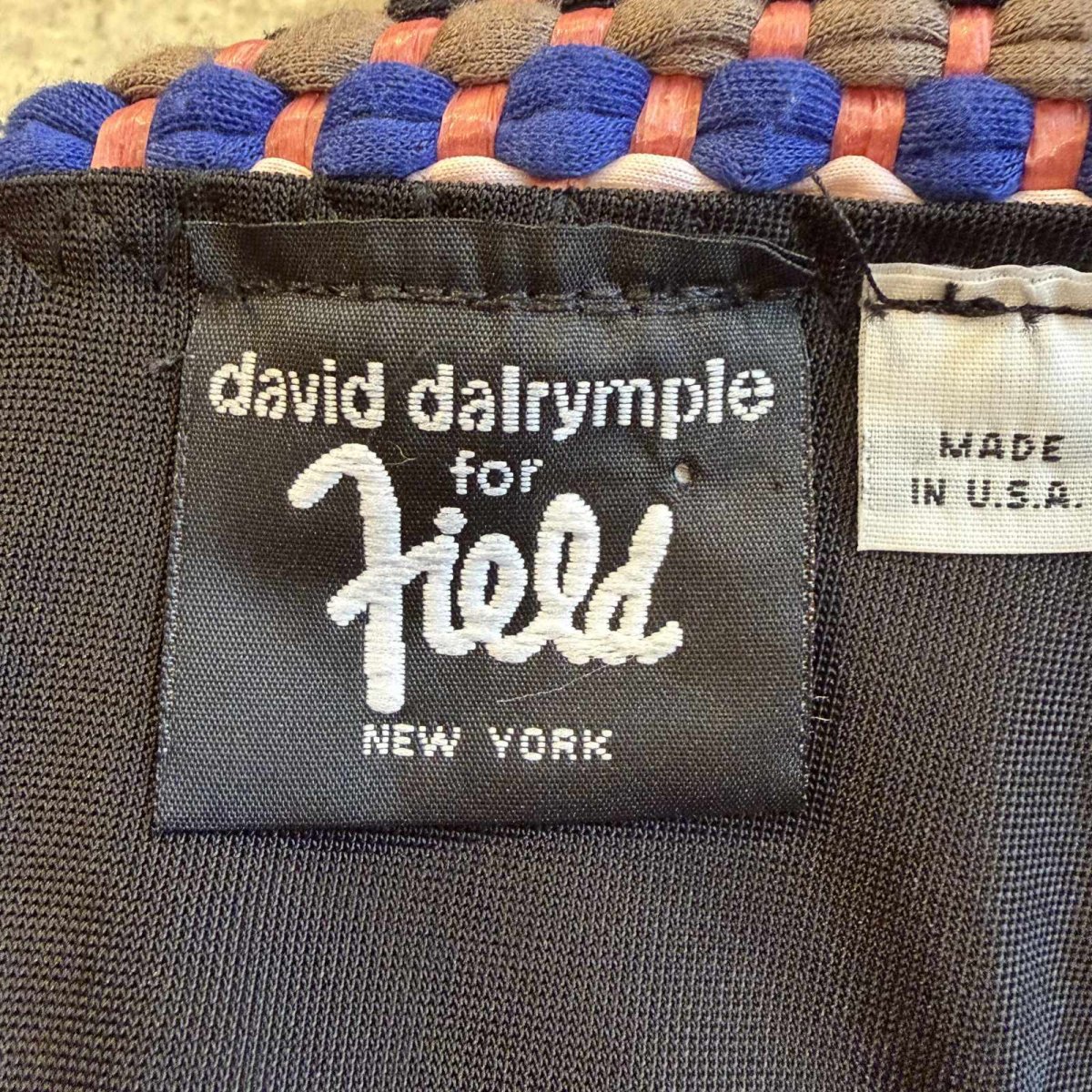 画像10: MIX MATERIAL BRAID COLOR FRINGE DESIGN BUSTIER / Ladies S / MADE IN USA (10)