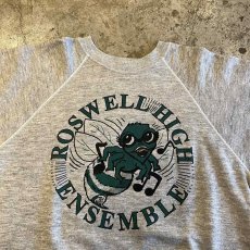 画像8: 80's FRONT COLOR PRINTED DESIGN L/S SWEAT / Ladies L(XL) / MADE IN USA (8)