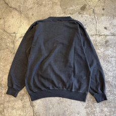 画像2: 90's BLACK COLOR FRONT "AMSTERDAM" DESIGN L/S SWEAT / Ladies L  (2)