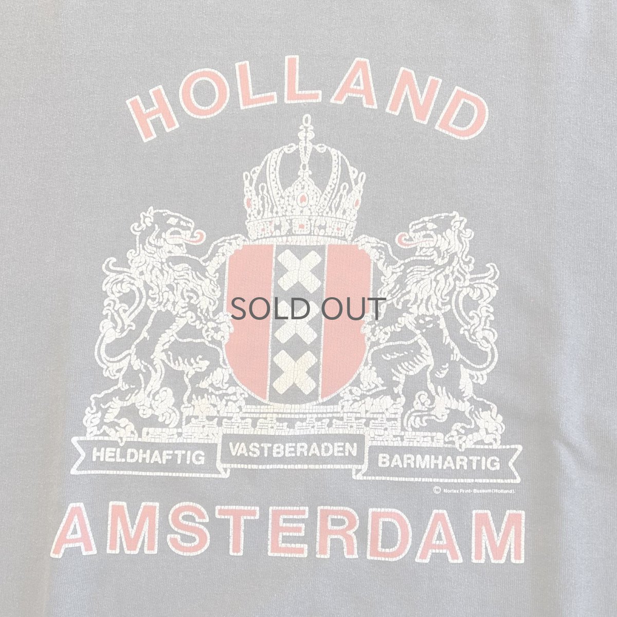 画像10: 90's BLACK COLOR FRONT "AMSTERDAM" DESIGN L/S SWEAT / Ladies L  (10)