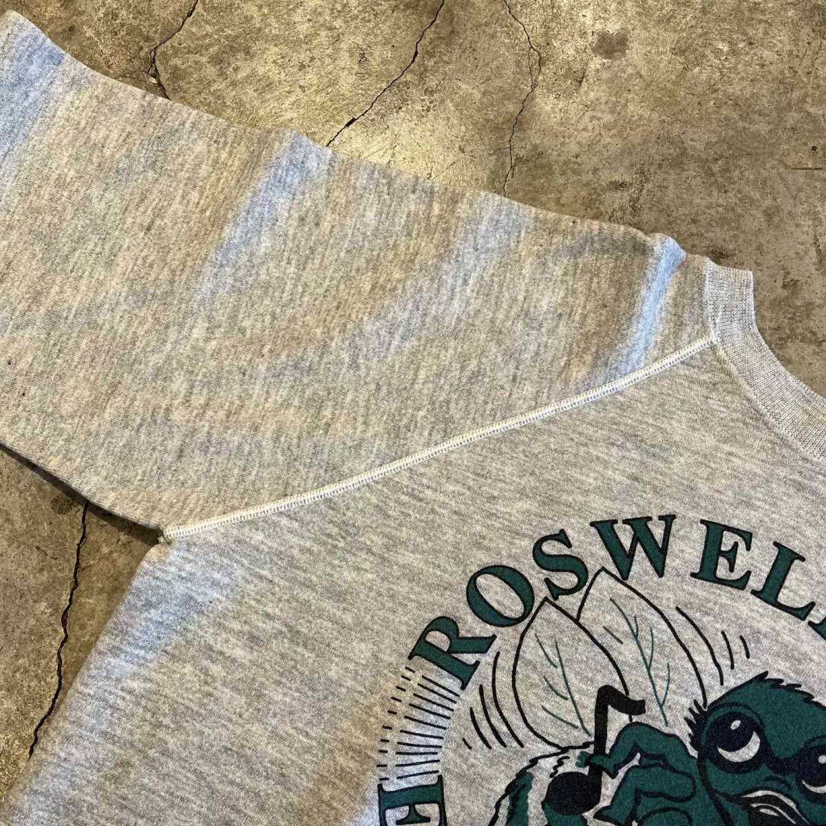 画像11: 80's FRONT COLOR PRINTED DESIGN L/S SWEAT / Ladies L(XL) / MADE IN USA (11)