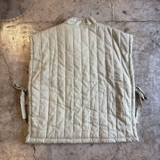 画像2: QUILTING LINEN DESIGN COLOR VEST / FREE (2)