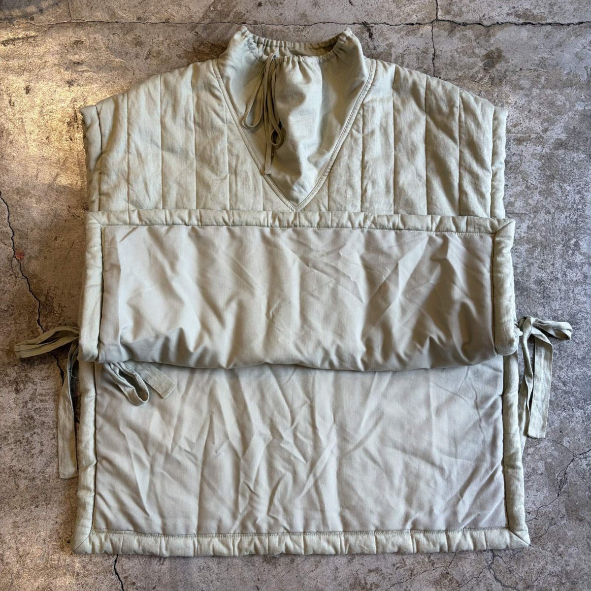 画像7: QUILTING LINEN DESIGN COLOR VEST / FREE (7)