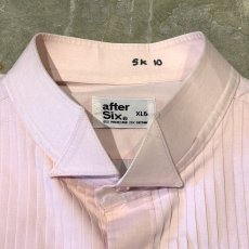 画像11: FRONT PLEATED PINK COLOR DRESS L/S SHIRT / Mens XL (11)