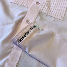 画像10: FRONT PLEATED PINK COLOR DRESS L/S SHIRT / Mens XL (10)