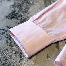 画像7: FRONT PLEATED PINK COLOR DRESS L/S SHIRT / Mens XL (7)