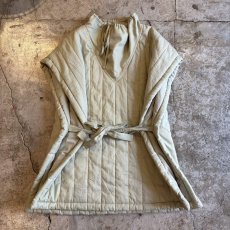 画像6: QUILTING LINEN DESIGN COLOR VEST / FREE (6)