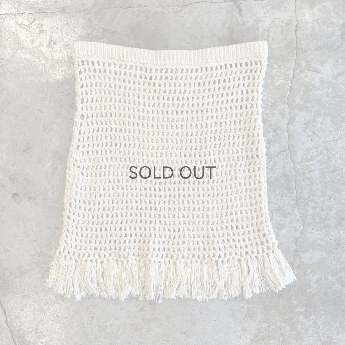 画像2: 【THE GARMENT】MESH LAYERED FRINGE SKIRT / W26~W30(8) (2)