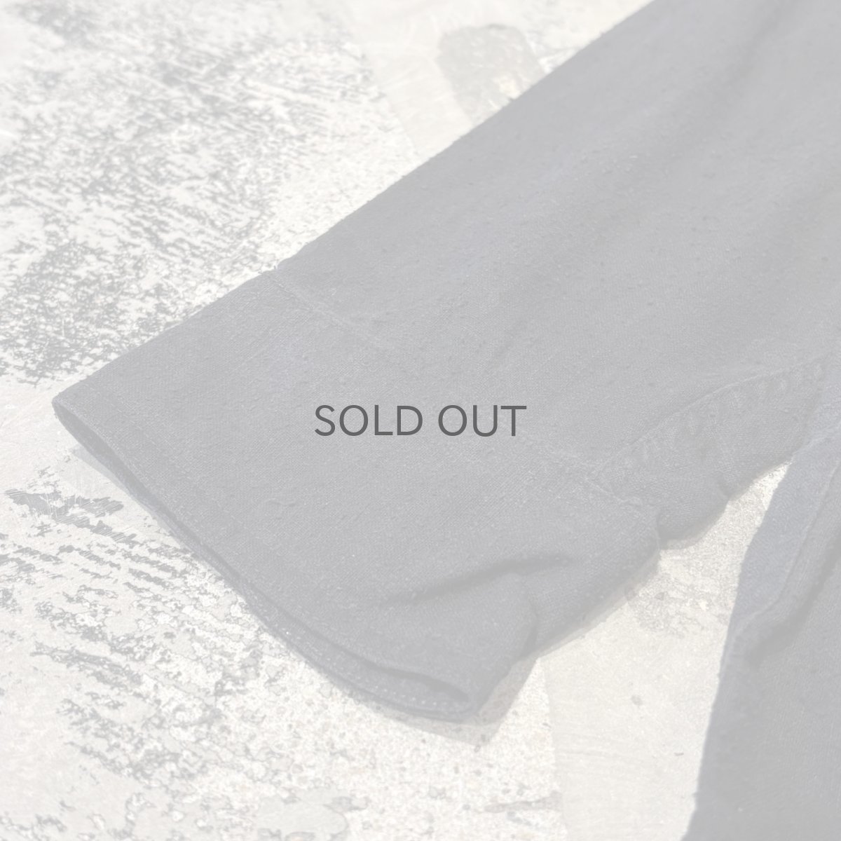 画像7: 2POCKET BLACK COLOR SILK L/S SHIRT / Mens XL (7)