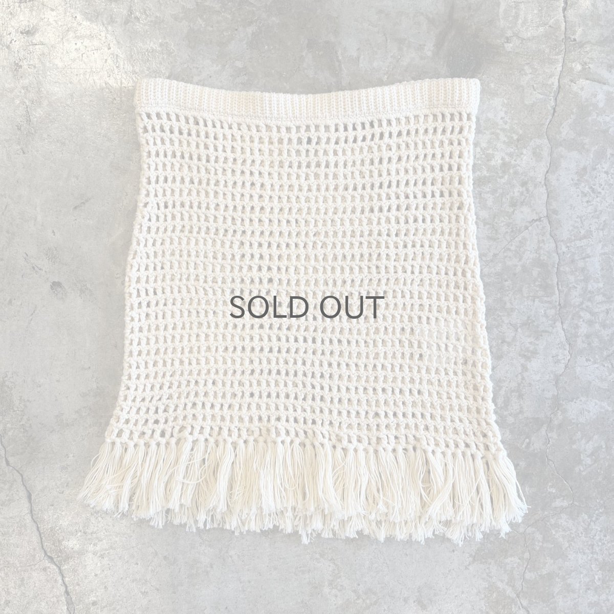 画像1: 【THE GARMENT】MESH LAYERED FRINGE SKIRT / W26~W30(8) (1)