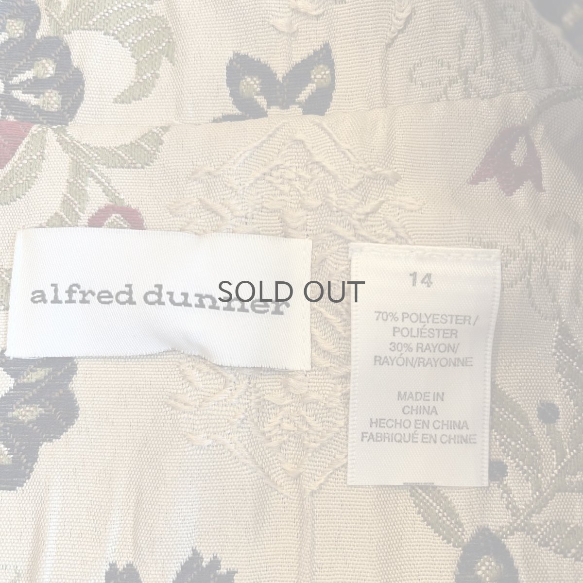 画像12: ALL OVER FLOWER EMBROIDERY PATTERN SHORT DESIGN JACKET / Ladies M(14) (12)