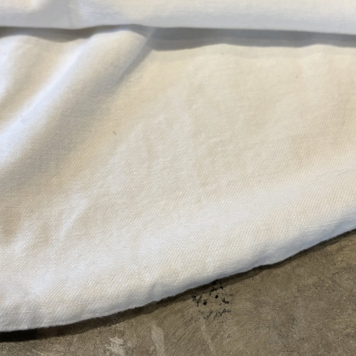 画像8: BAND COLLAR POINT EMBROIDERY COTTON L/S SHIRT / Mens M(L) (8)