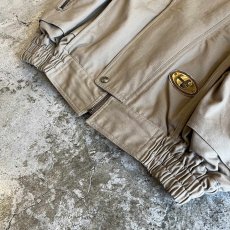 画像4: SLEEVE RIB ELBOW DESIGN BEIGE COLOR ZIP UP JACKET / Ladies L(M) / MADE IN PARIS (4)