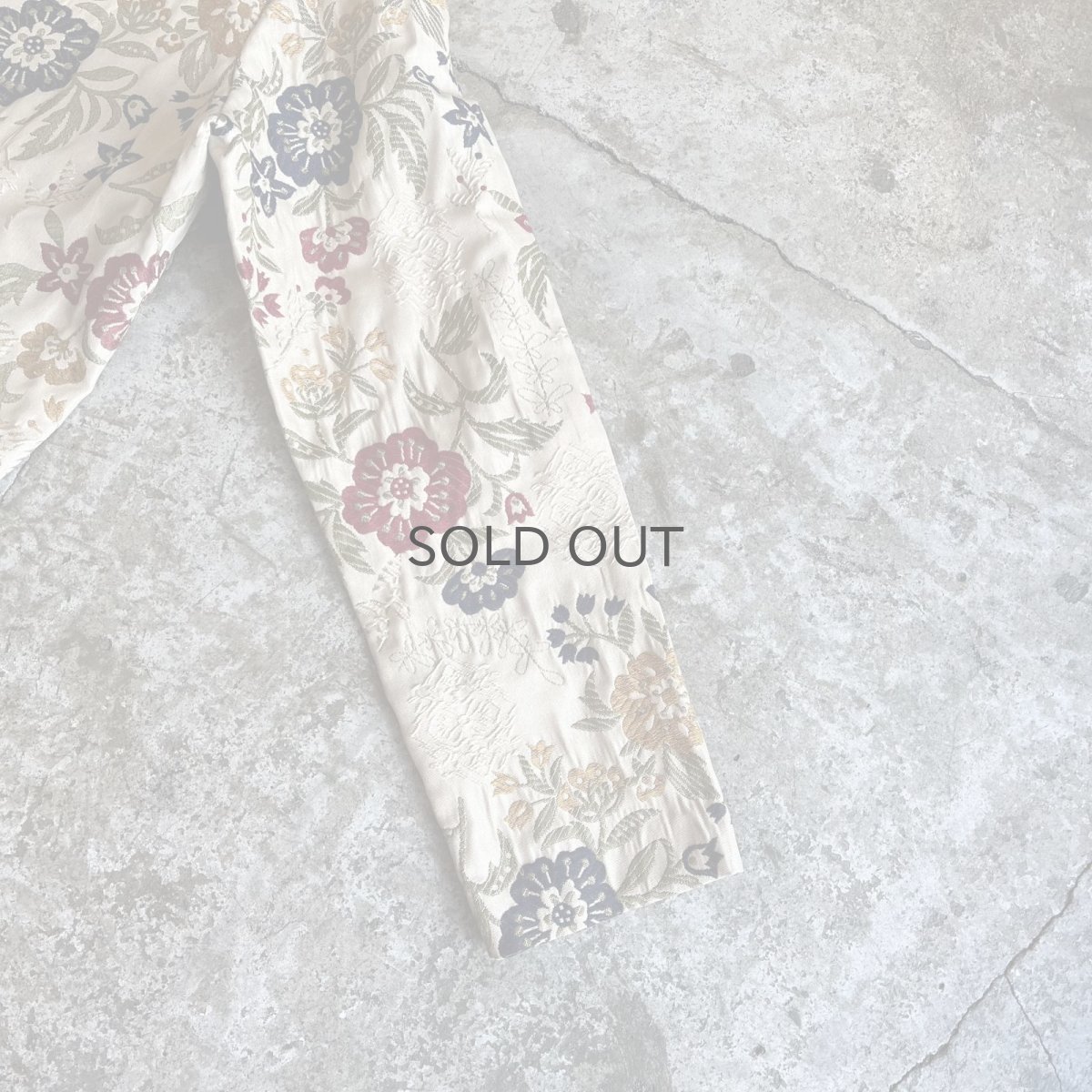 画像6: ALL OVER FLOWER EMBROIDERY PATTERN SHORT DESIGN JACKET / Ladies M(14) (6)