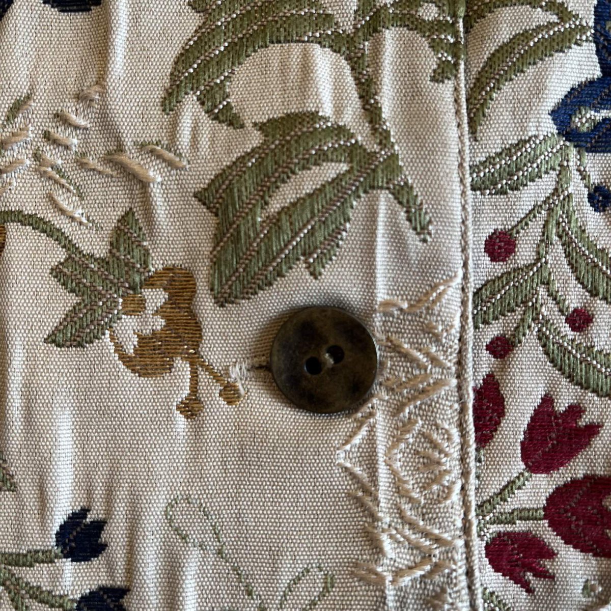 画像10: ALL OVER FLOWER EMBROIDERY PATTERN SHORT DESIGN JACKET / Ladies M(14) (10)