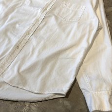 画像6: BAND COLLAR POINT EMBROIDERY COTTON L/S SHIRT / Mens M(L) (6)