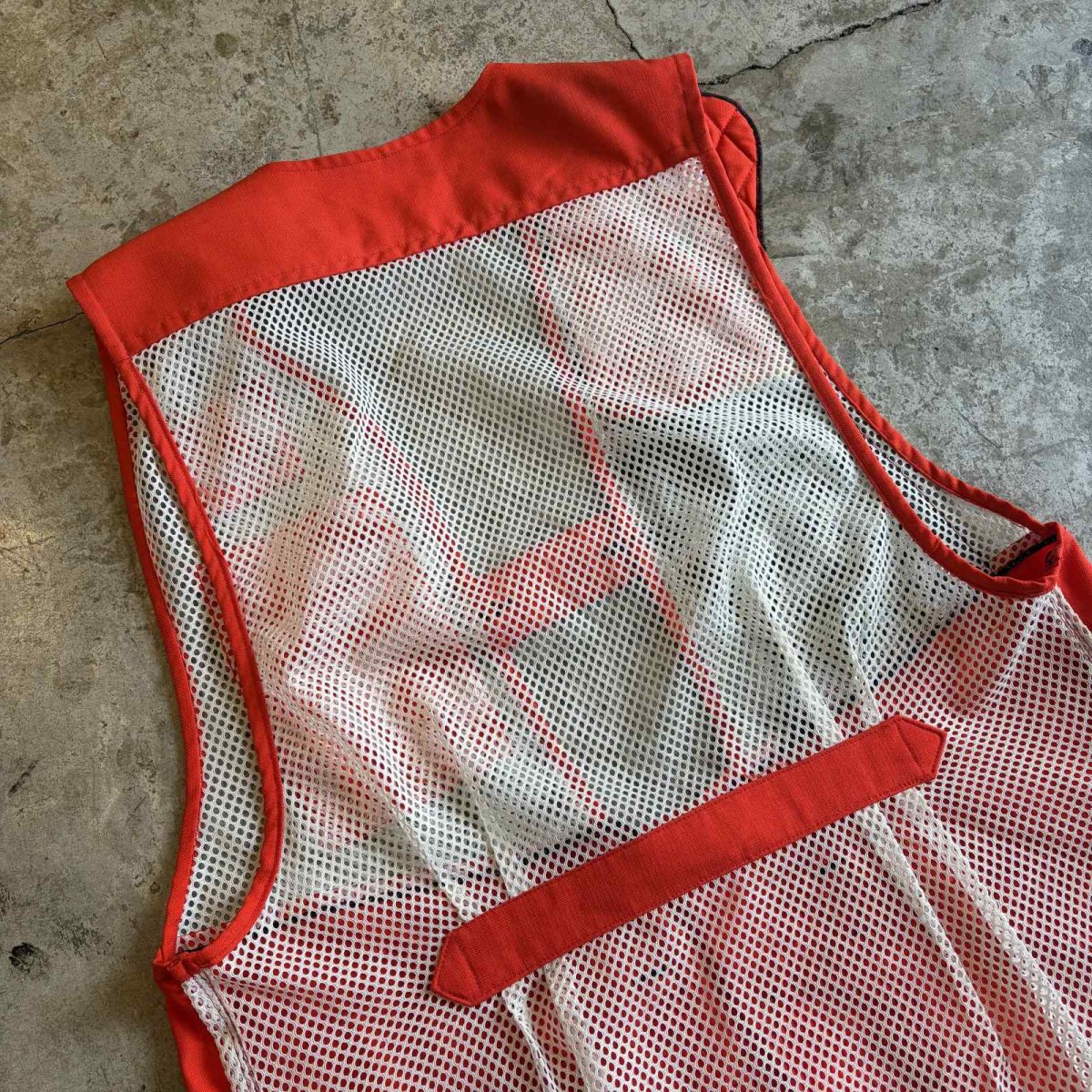 画像10: VINTAGE COLOR MESH SHOOTERS CLOTHING VEST / Ladies L (10)