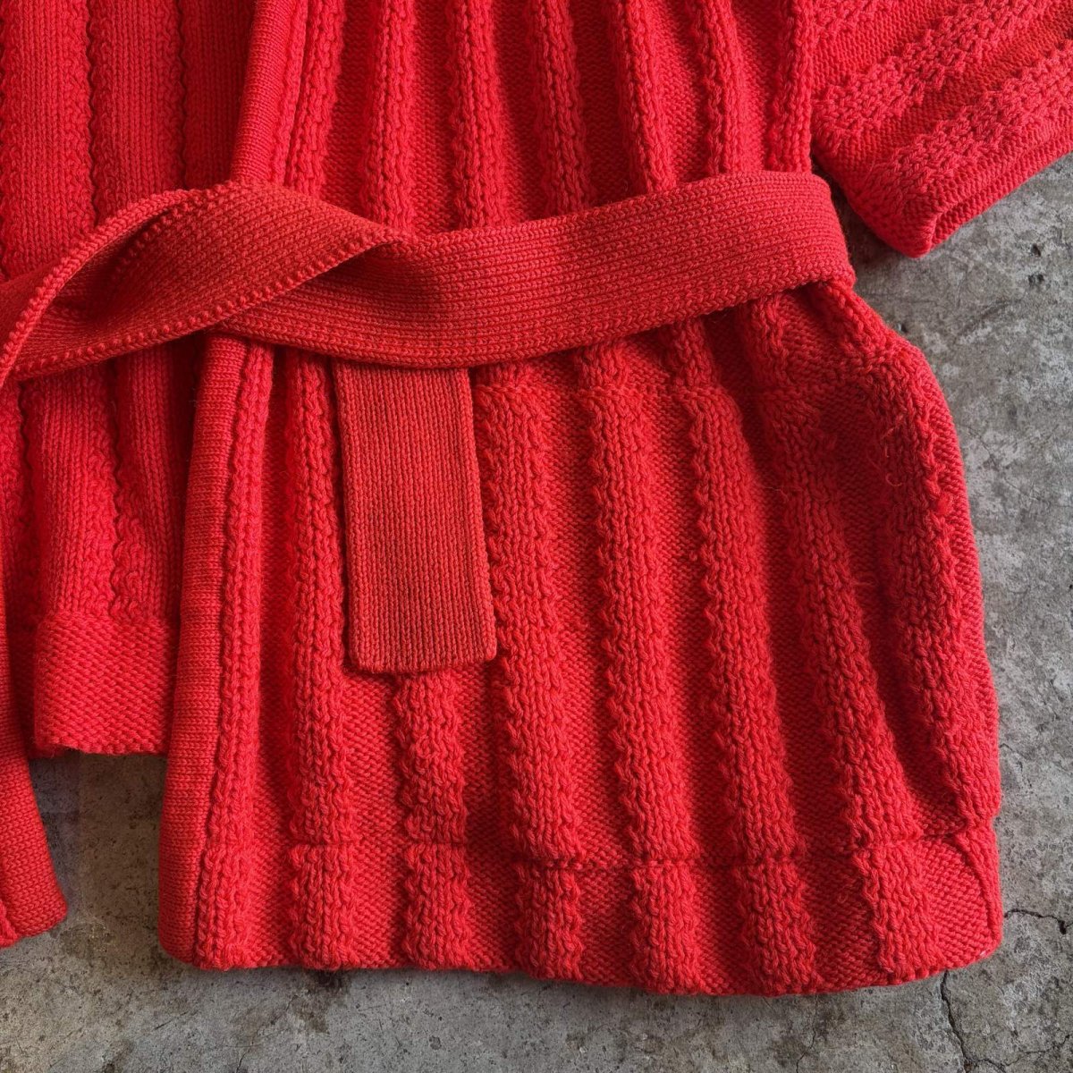 画像4: RED COLOR DESIGN SUMMER KNIT S/S CARDIGAN / Ladies M (4)