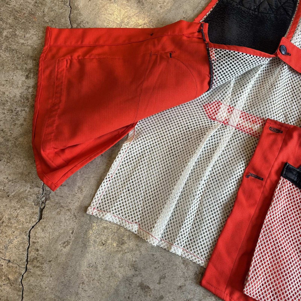 画像8: VINTAGE COLOR MESH SHOOTERS CLOTHING VEST / Ladies L (8)