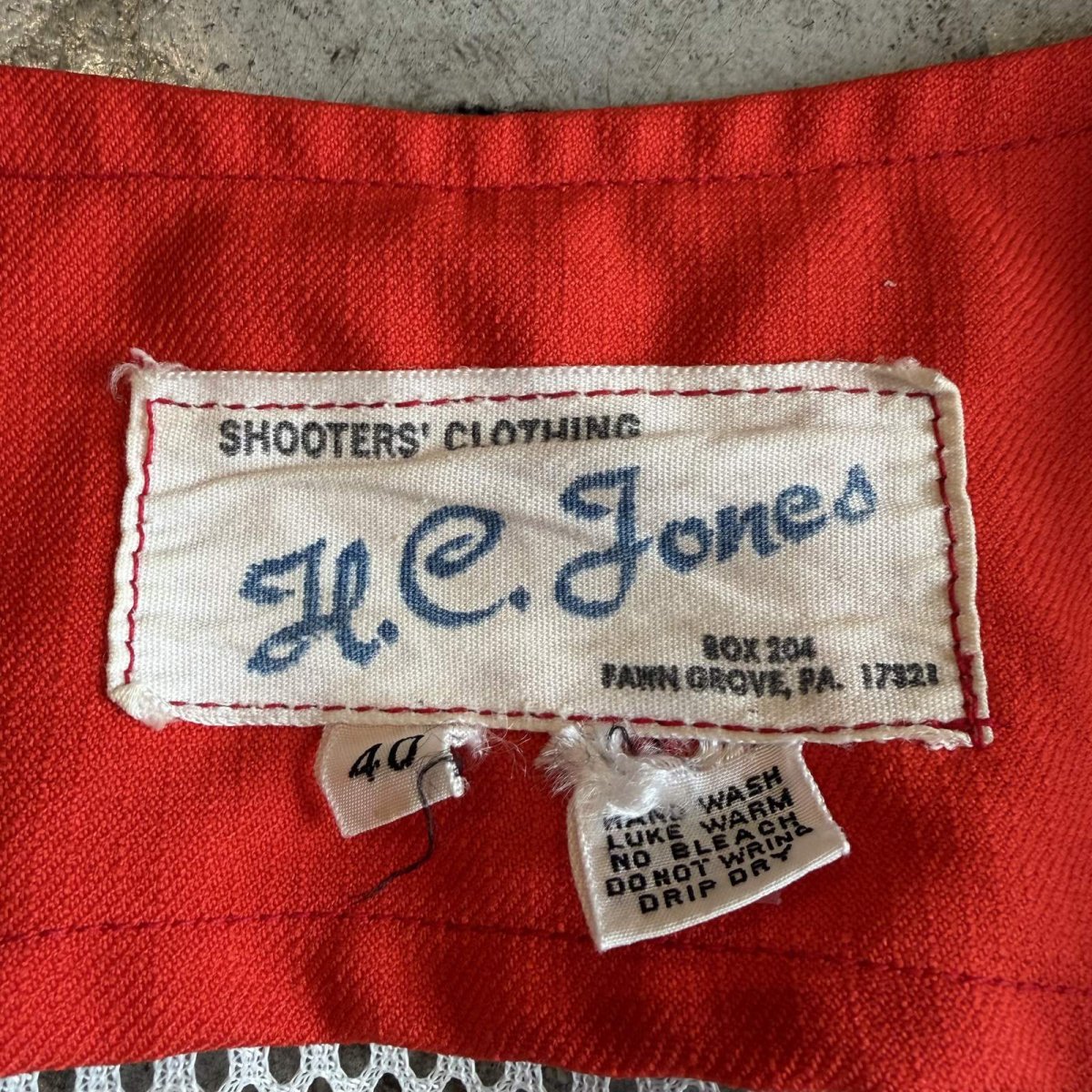 画像12: VINTAGE COLOR MESH SHOOTERS CLOTHING VEST / Ladies L (12)