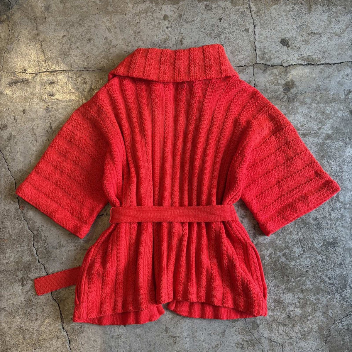 画像2: RED COLOR DESIGN SUMMER KNIT S/S CARDIGAN / Ladies M (2)
