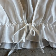 画像4: WAIST DESIGN SHEER SHORT L/S CARDIGAN  / Ladies M (4)