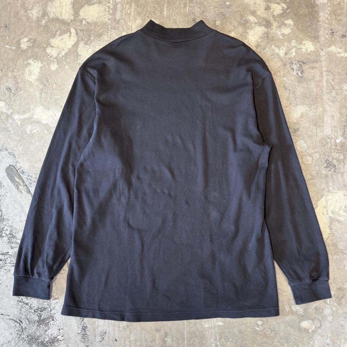 画像2: 【NIKE】LOGO EMBROIDERY MOCK NECK L/S TOPS / Mens M(L) (2)