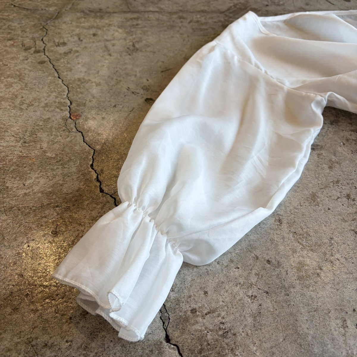 画像5: WAIST DESIGN SHEER SHORT L/S CARDIGAN  / Ladies M (5)