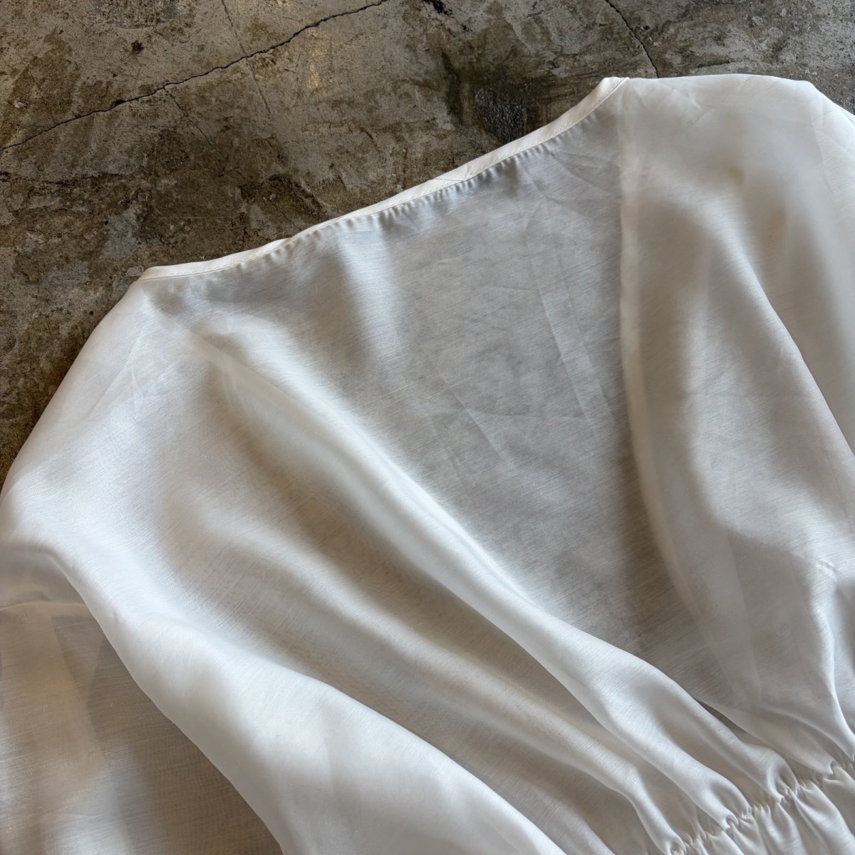 画像9: WAIST DESIGN SHEER SHORT L/S CARDIGAN  / Ladies M (9)