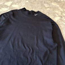 画像4: 【NIKE】LOGO EMBROIDERY MOCK NECK L/S TOPS / Mens M(L) (4)