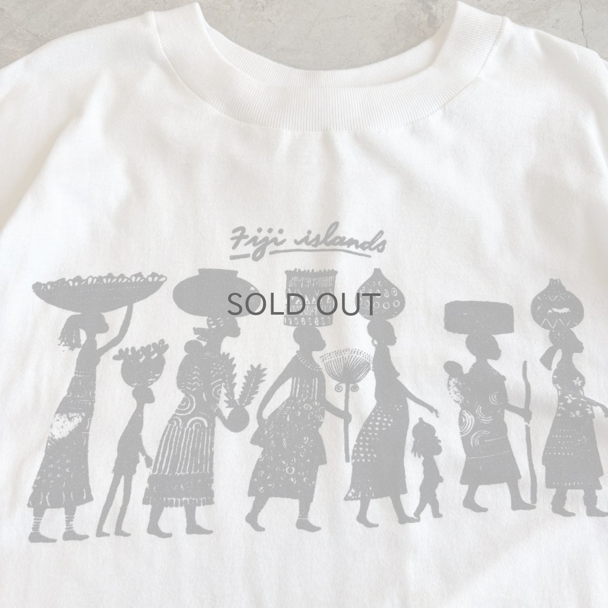 画像4: "FIJI ISLANDS" FRONT PRINTED DESIGN S/S TEE / Ladies M(L) (4)