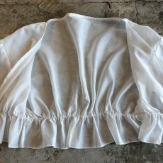 画像7: WAIST DESIGN SHEER SHORT L/S CARDIGAN  / Ladies M (7)