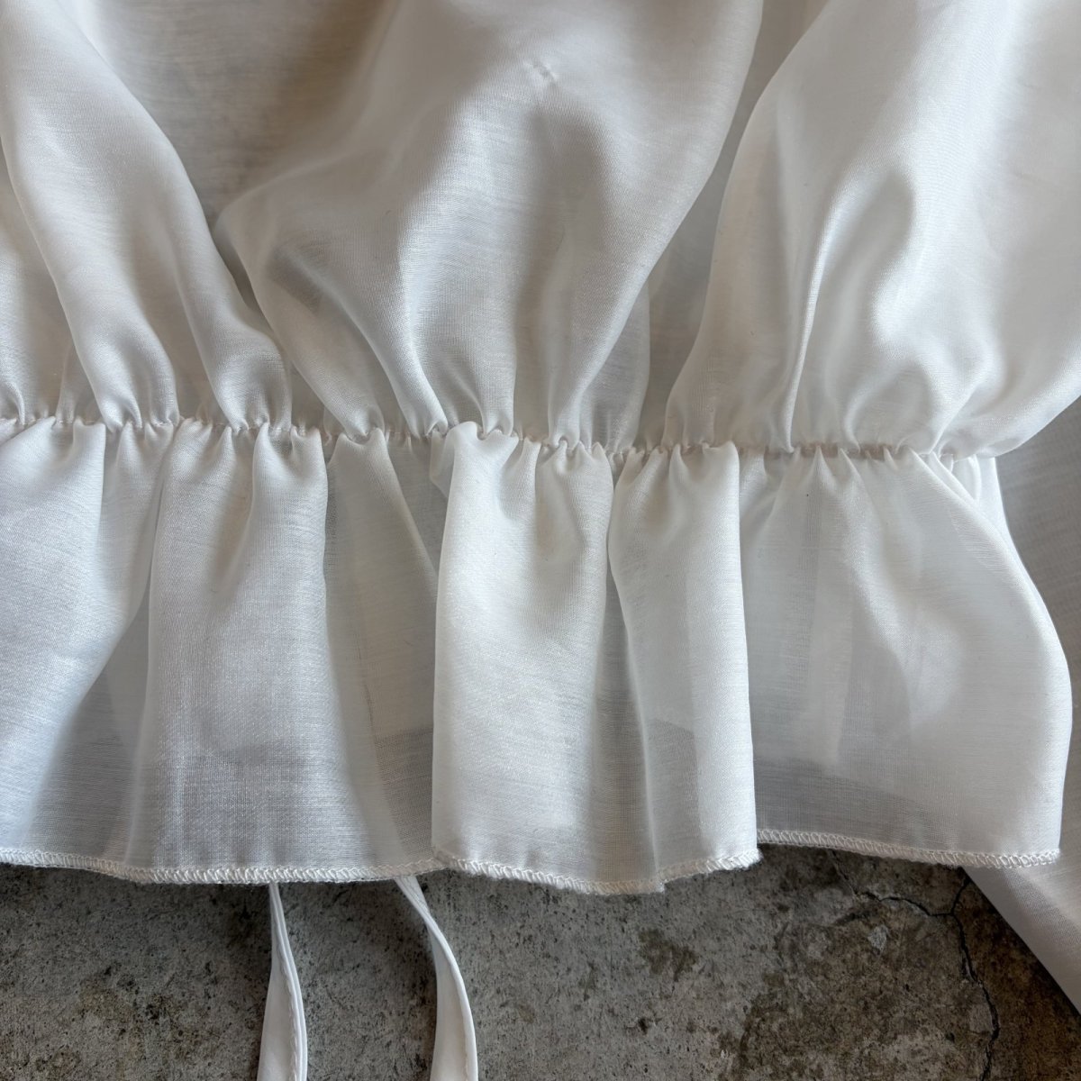 画像10: WAIST DESIGN SHEER SHORT L/S CARDIGAN  / Ladies M (10)