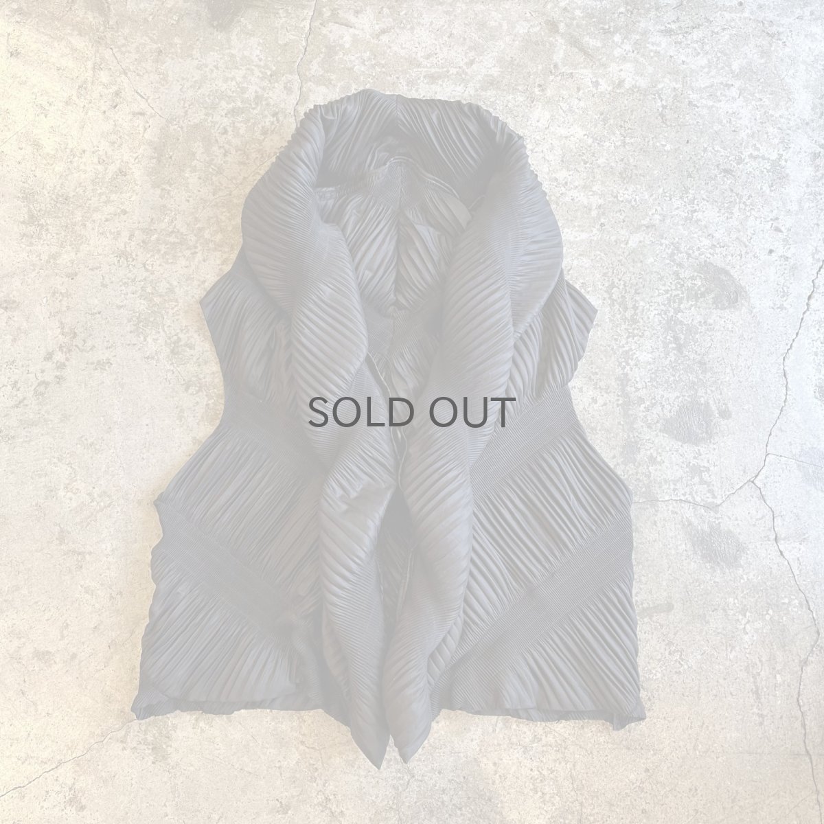 画像1: ALL OVER PLEATS PATTEN DESIGN VEST / Ladies M (1)