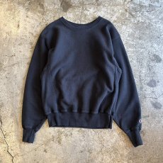画像1: 【CHAMPION】BLACK COLOR REVERSE WEAVE L/S SWEAT / Ladies M(S) (1)