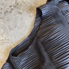 画像10: ALL OVER PLEATS PATTEN DESIGN VEST / Ladies M (10)