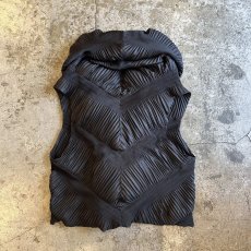 画像2: ALL OVER PLEATS PATTEN DESIGN VEST / Ladies M (2)