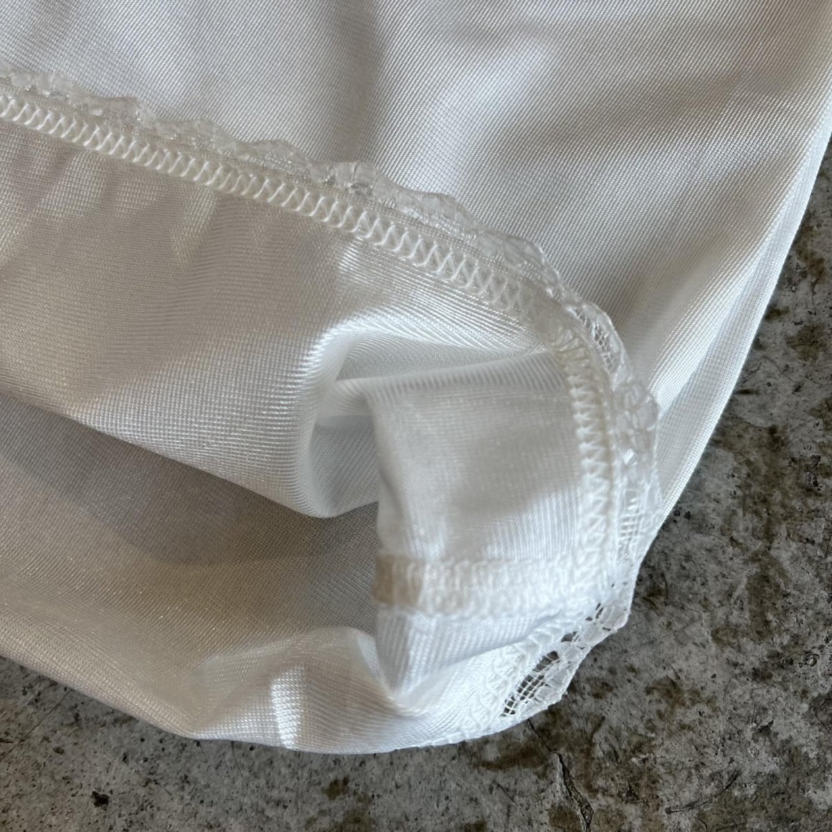 画像5: WHITE COLOR LACE DESIGN CAMISOLE / Ladies S (5)