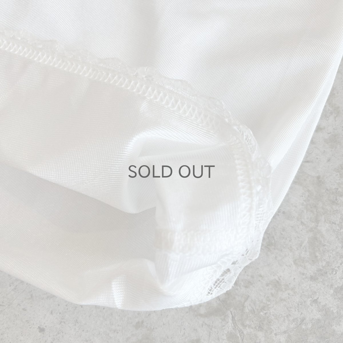 画像5: WHITE COLOR LACE DESIGN CAMISOLE / Ladies S (5)