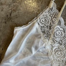 画像8: WHITE COLOR LACE DESIGN CAMISOLE / Ladies S (8)
