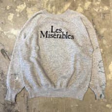画像2: 80~90's "Les Misérables" BOTH SIDE PRINTED SWEAT / Mens L / MADE IN USA (2)