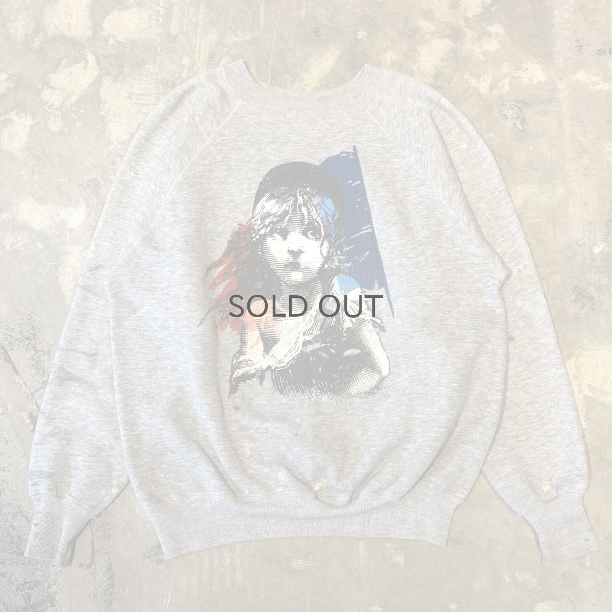 画像1: 80~90's "Les Misérables" BOTH SIDE PRINTED SWEAT / Mens L / MADE IN USA (1)