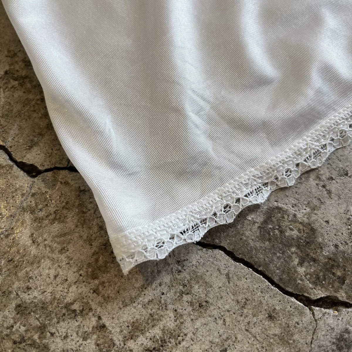 画像3: WHITE COLOR LACE DESIGN CAMISOLE / Ladies S (3)