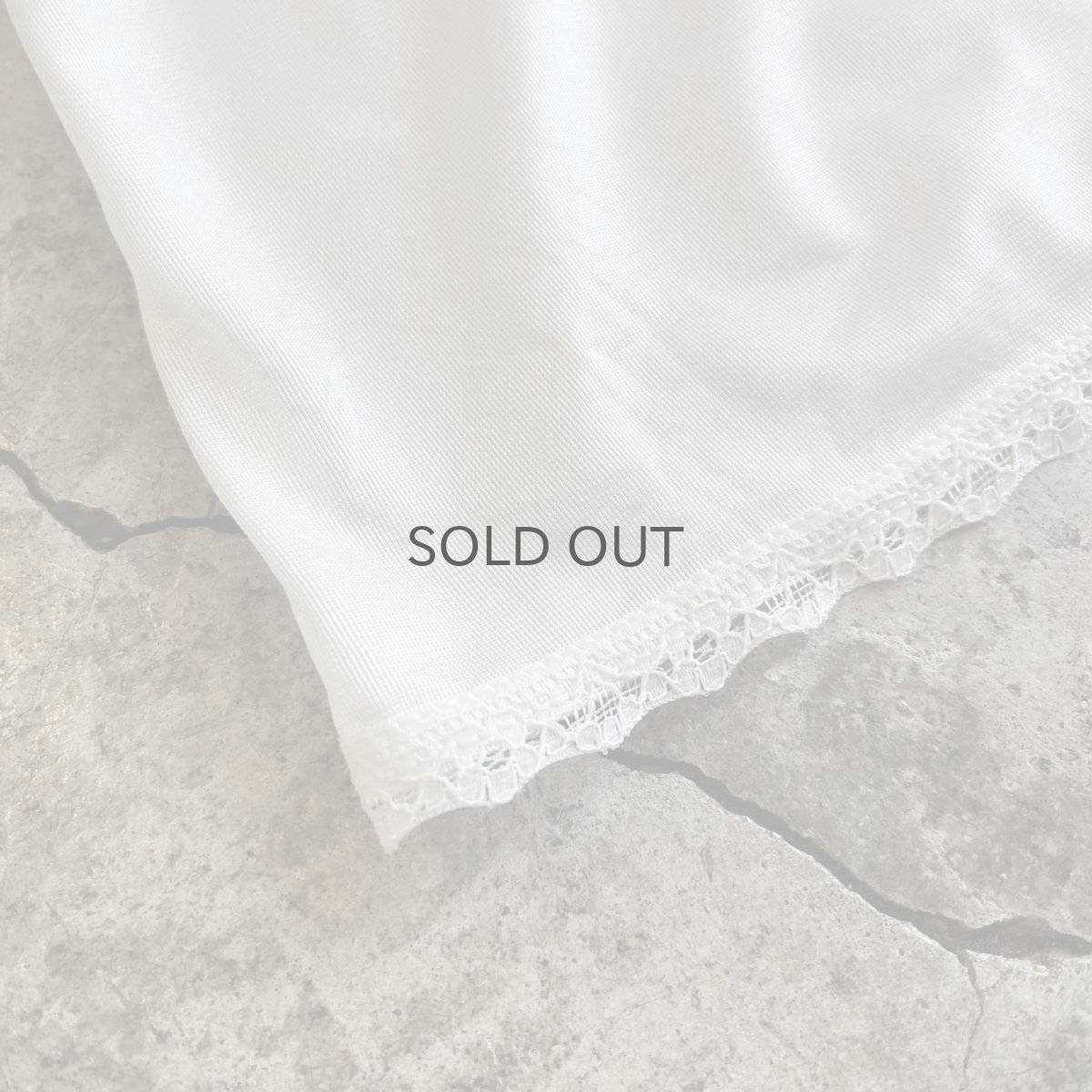 画像3: WHITE COLOR LACE DESIGN CAMISOLE / Ladies S (3)