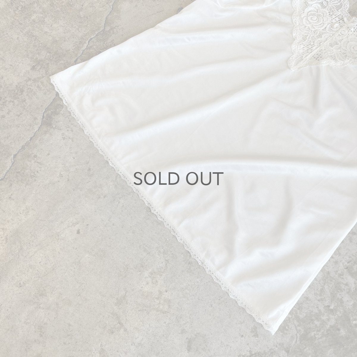 画像4: WHITE COLOR LACE DESIGN CAMISOLE / Ladies S (4)