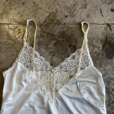 画像6: WHITE COLOR LACE DESIGN CAMISOLE / Ladies S (6)