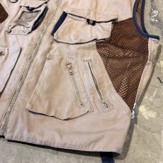 画像6: MESH SWITCHED MULTI POCKET ZIP UP VEST / Mens XL (6)