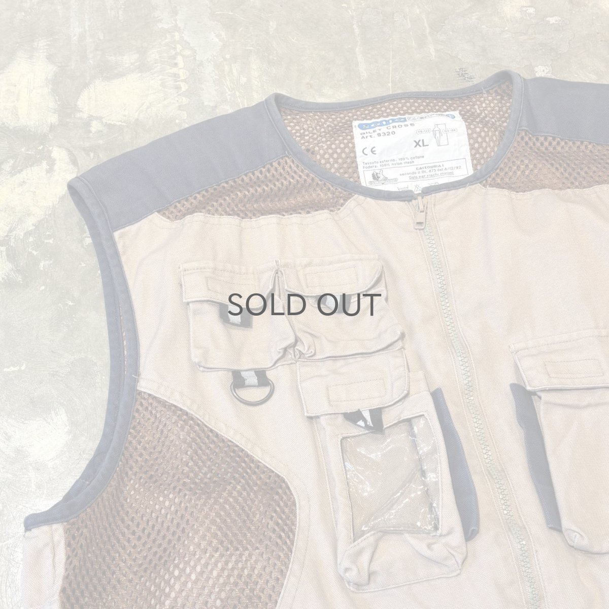 画像3: MESH SWITCHED MULTI POCKET ZIP UP VEST / Mens XL (3)