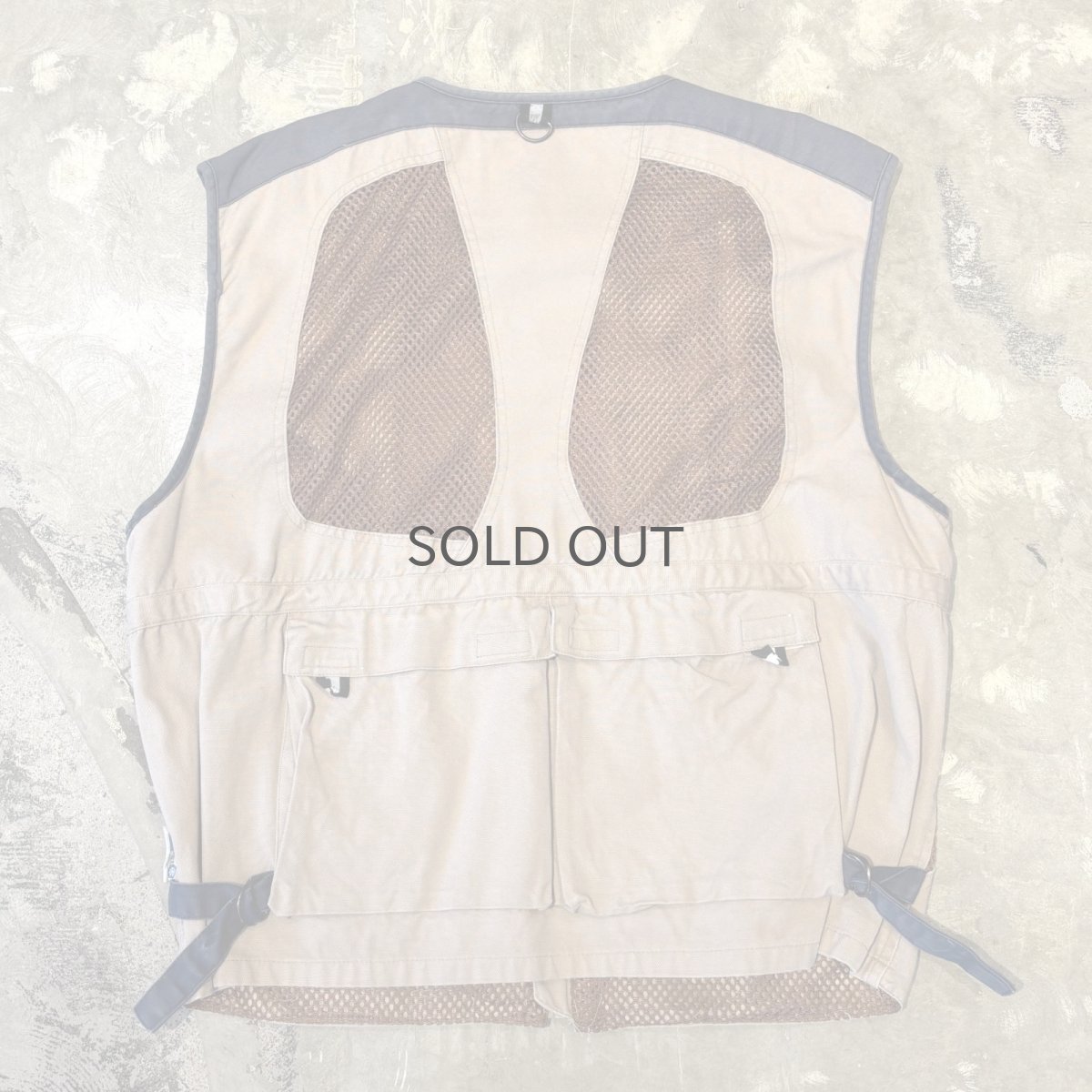 画像2: MESH SWITCHED MULTI POCKET ZIP UP VEST / Mens XL (2)